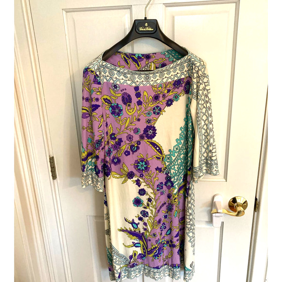 DM Donna Morgan Sheath Print Dress, Size 8 - Picture 1 of 5